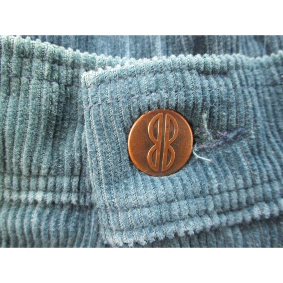 VTG 70's Corduroy Mom Pants Women's 12 High Waist Straight Leg Green Blue - Picture 7 of 13